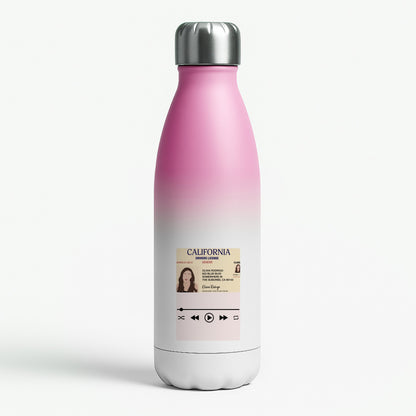 Drivers License - Olivia TikTok Pink Water Bottle