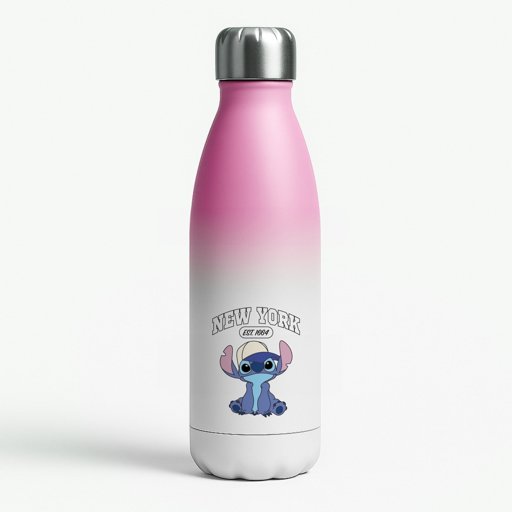 New York Blue Alien Pink Water Bottle