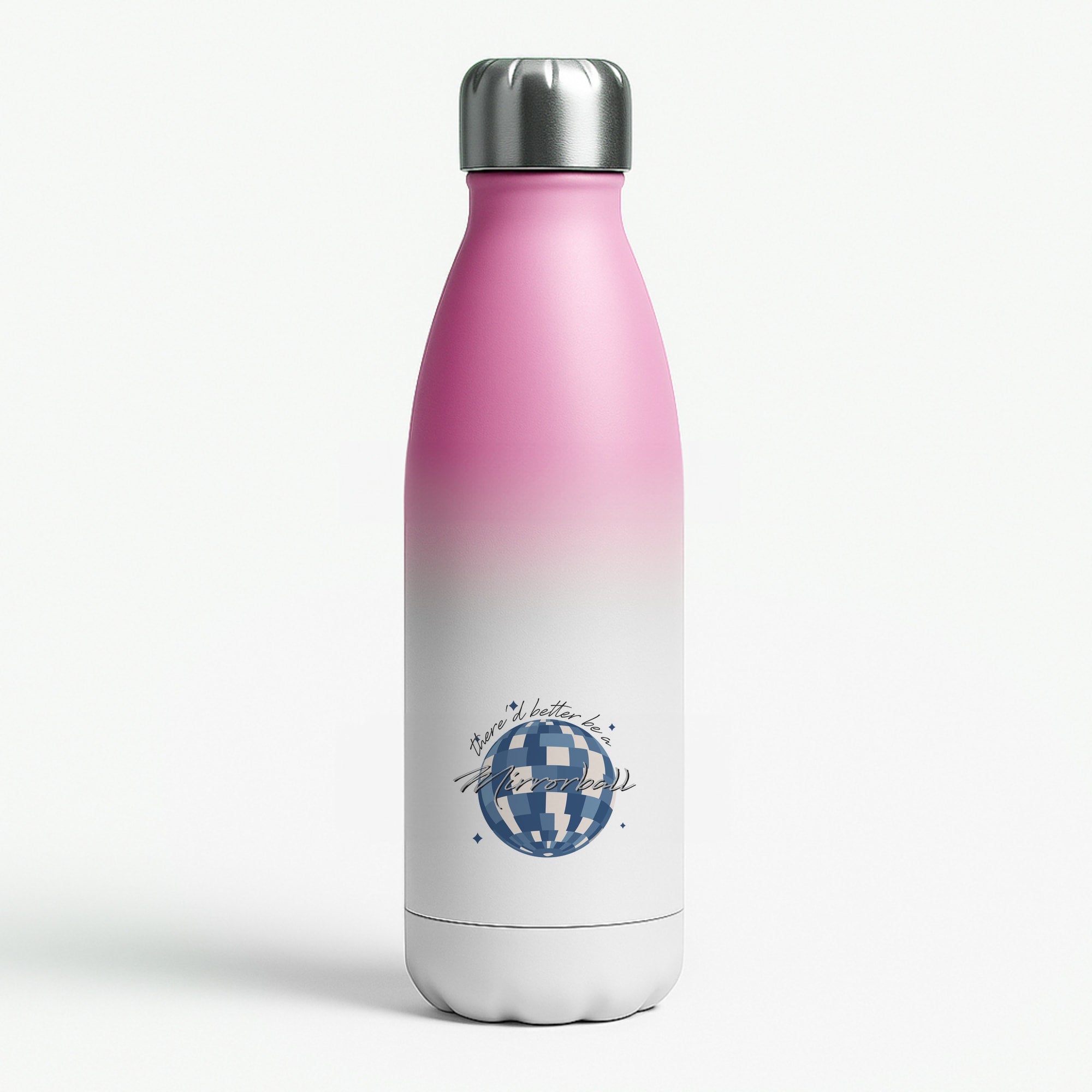 Mirrorball Pink Water Bottle