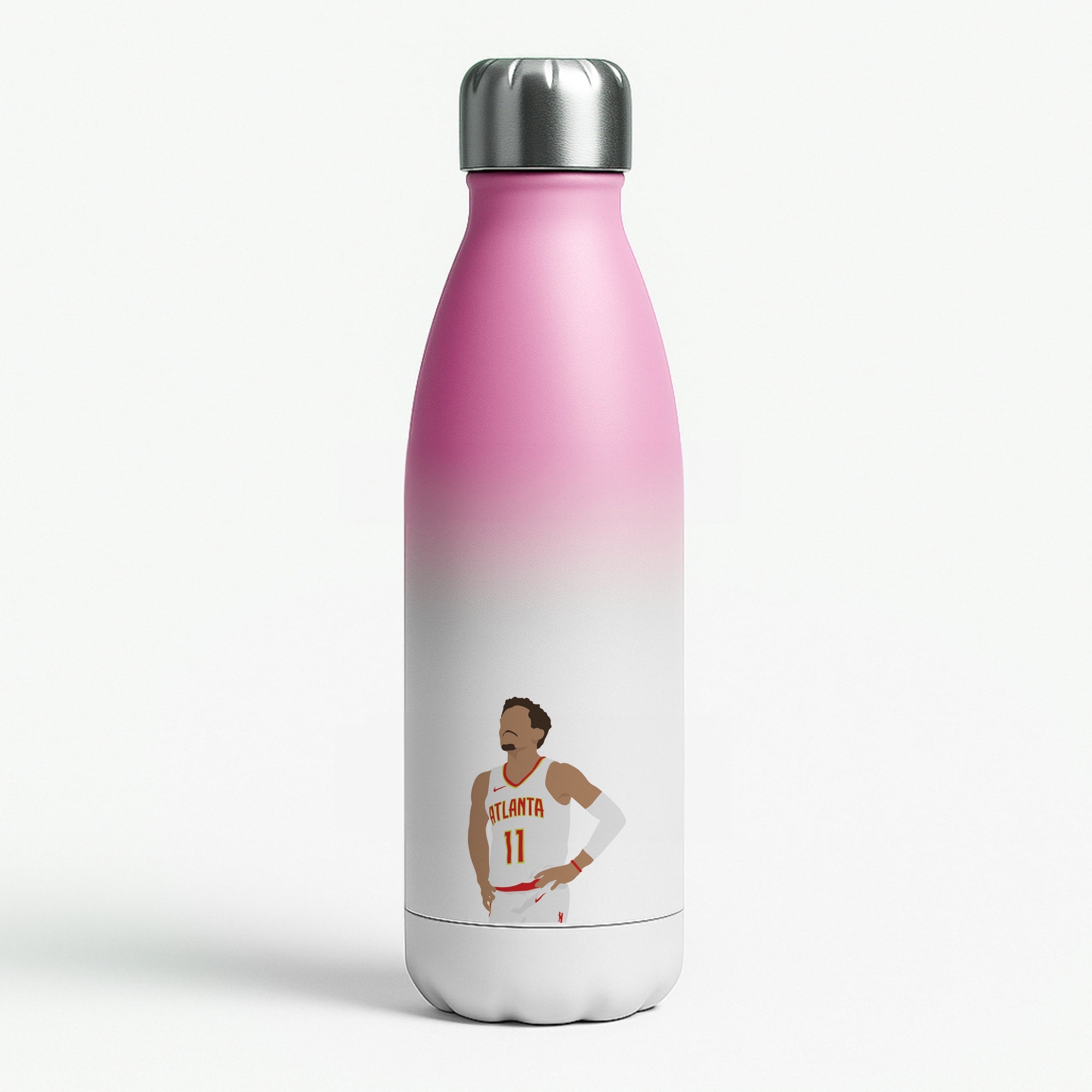 Young - Basketball Pink Water Bottle