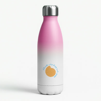 Flounder - The Little Mermaid Pink Water Bottle