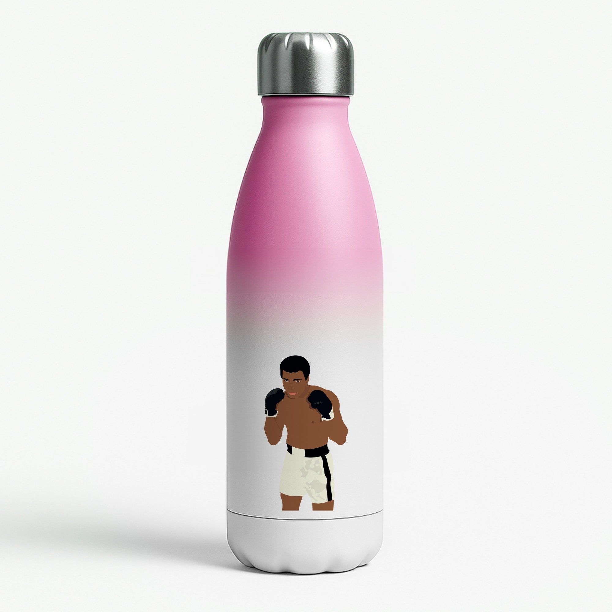 Ali - Boxing Pink Water Bottle
