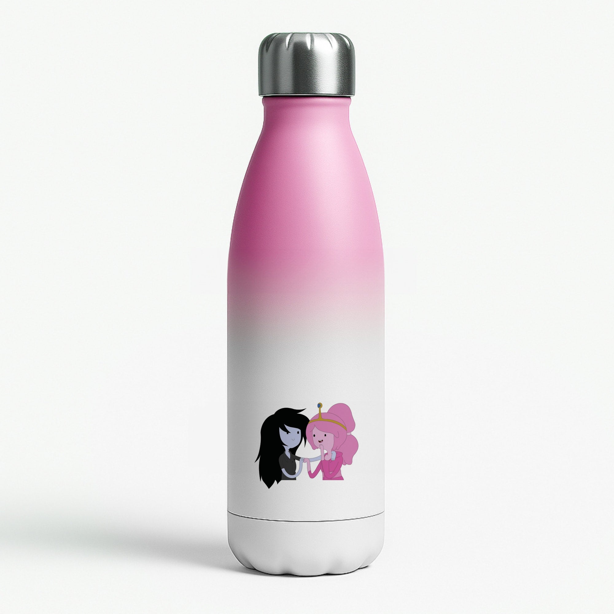 Marceline And Bubblegum Pink Water Bottle