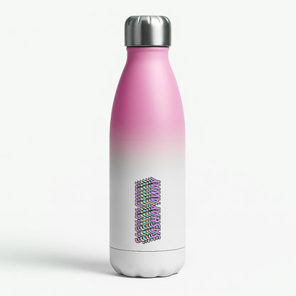 Sashay Away Retro - Drag Queen's Drag Race Pink Water Bottle