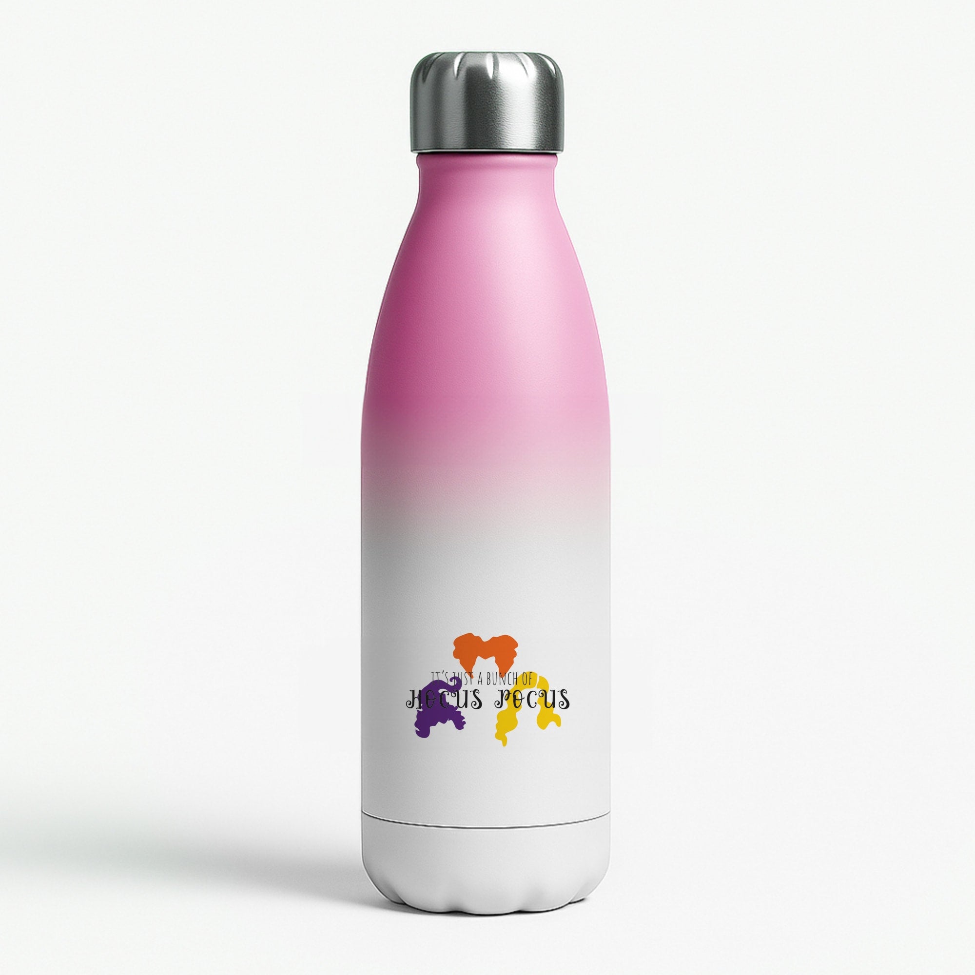Hocus Halloween Time - Hocus Halloween Pink Water Bottle