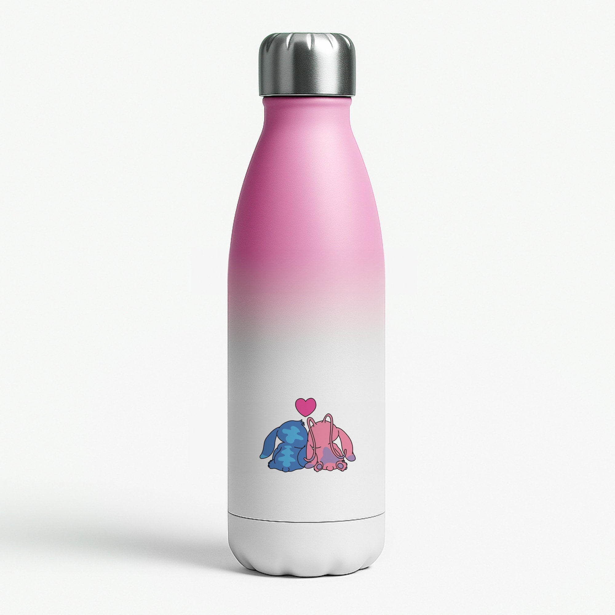 In Love - Pink Alien Pink Water Bottle