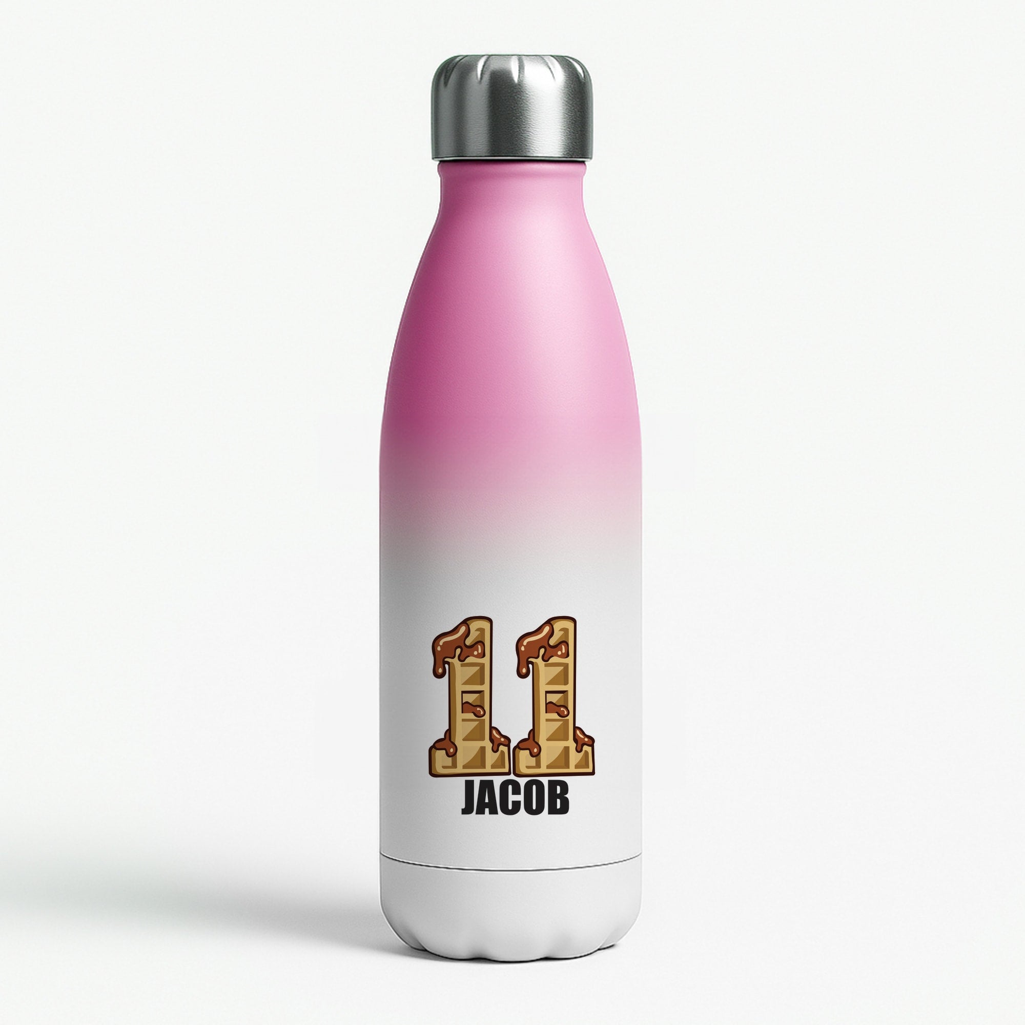 Eleven - Personalised Stranger Pink Water Bottle
