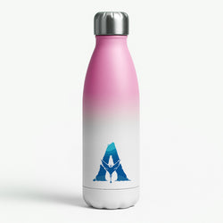 Alien World Logo Pink Water Bottle