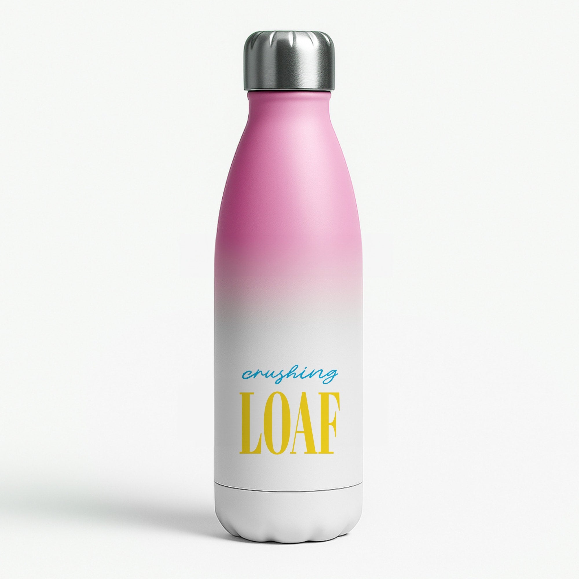 Crushing Loaf Blue Pink Water Bottle