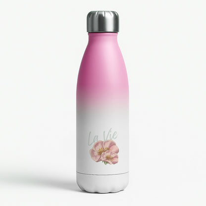 La Vie Pink Water Bottle