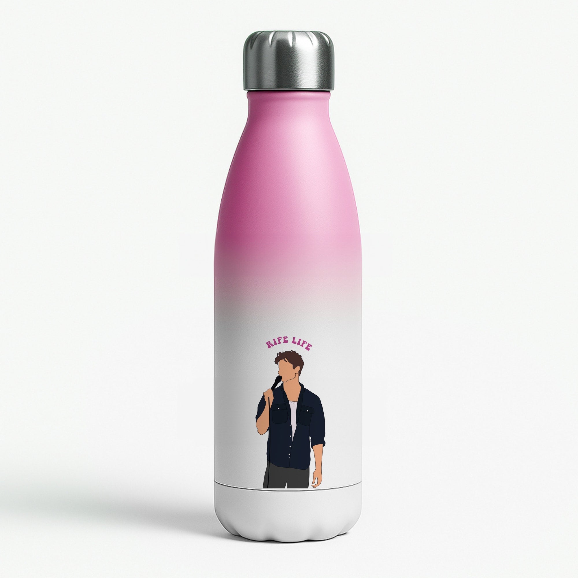 Rife Life Pink Water Bottle