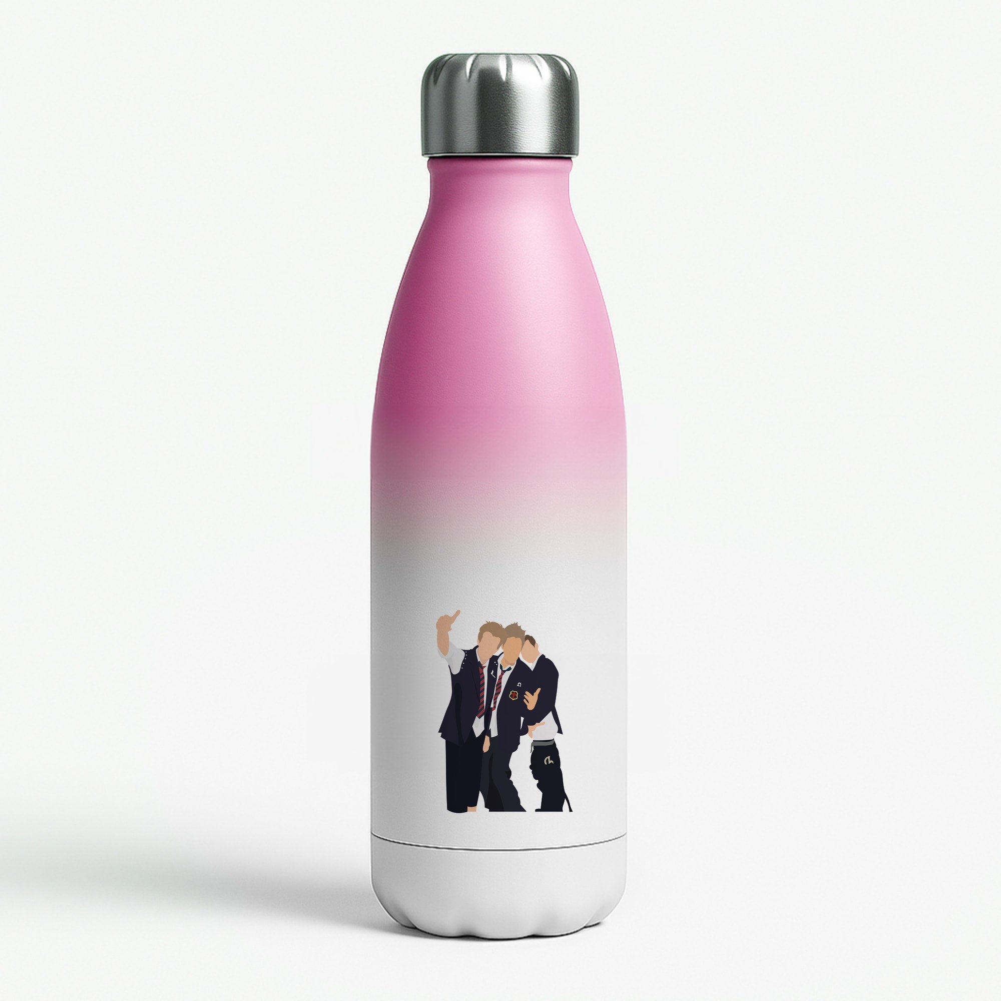 School Clothes - Bust Band Pink Water Bottle