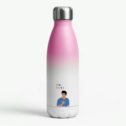 I'm Fine Pink Water Bottle