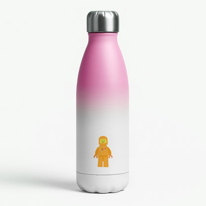 Astronaut - Bricks Pink Water Bottle