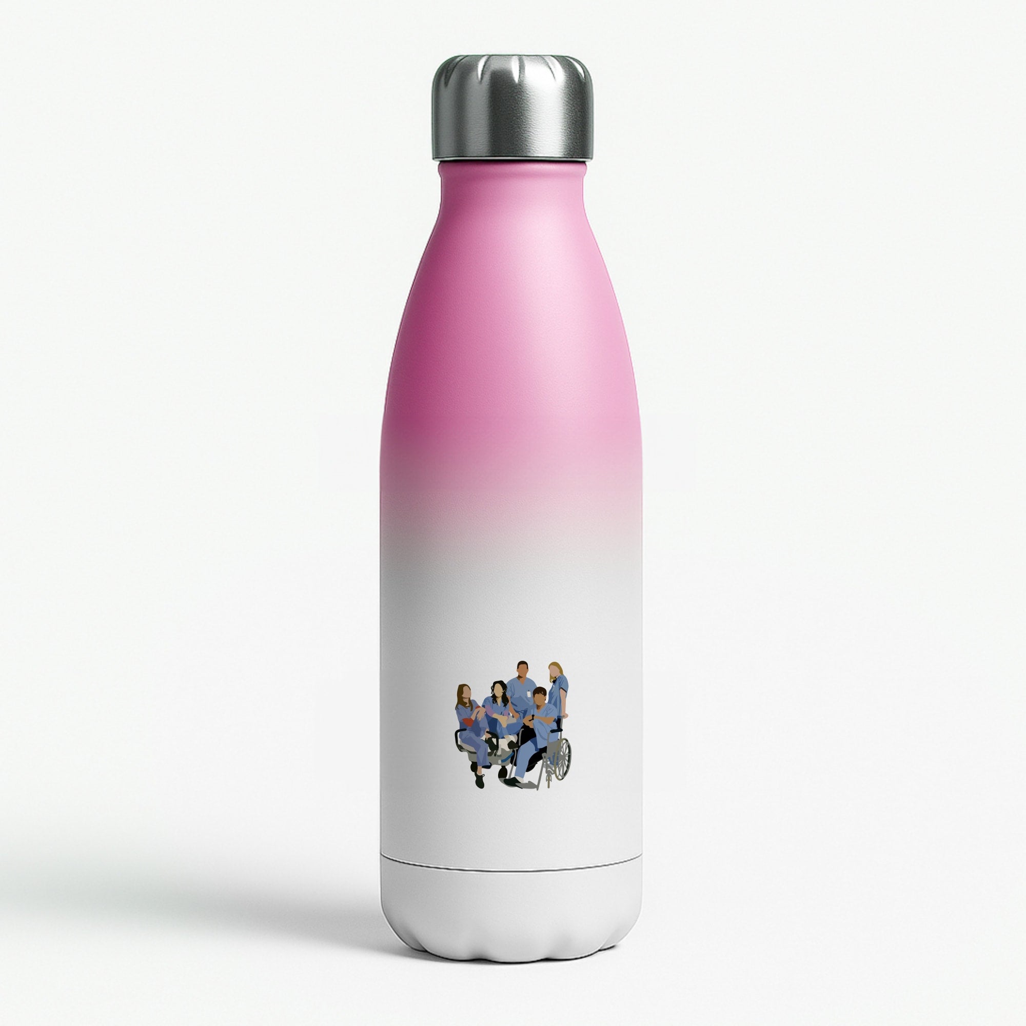 Greys Cast Pink Water Bottle