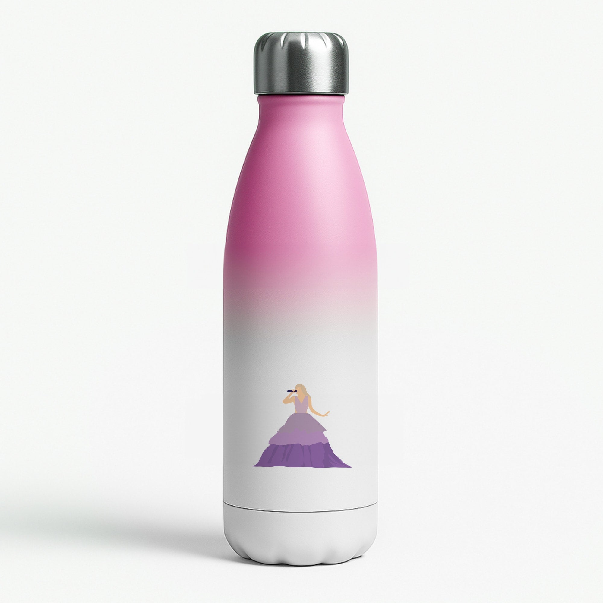 Purple Dress - Taylor Pink Water Bottle