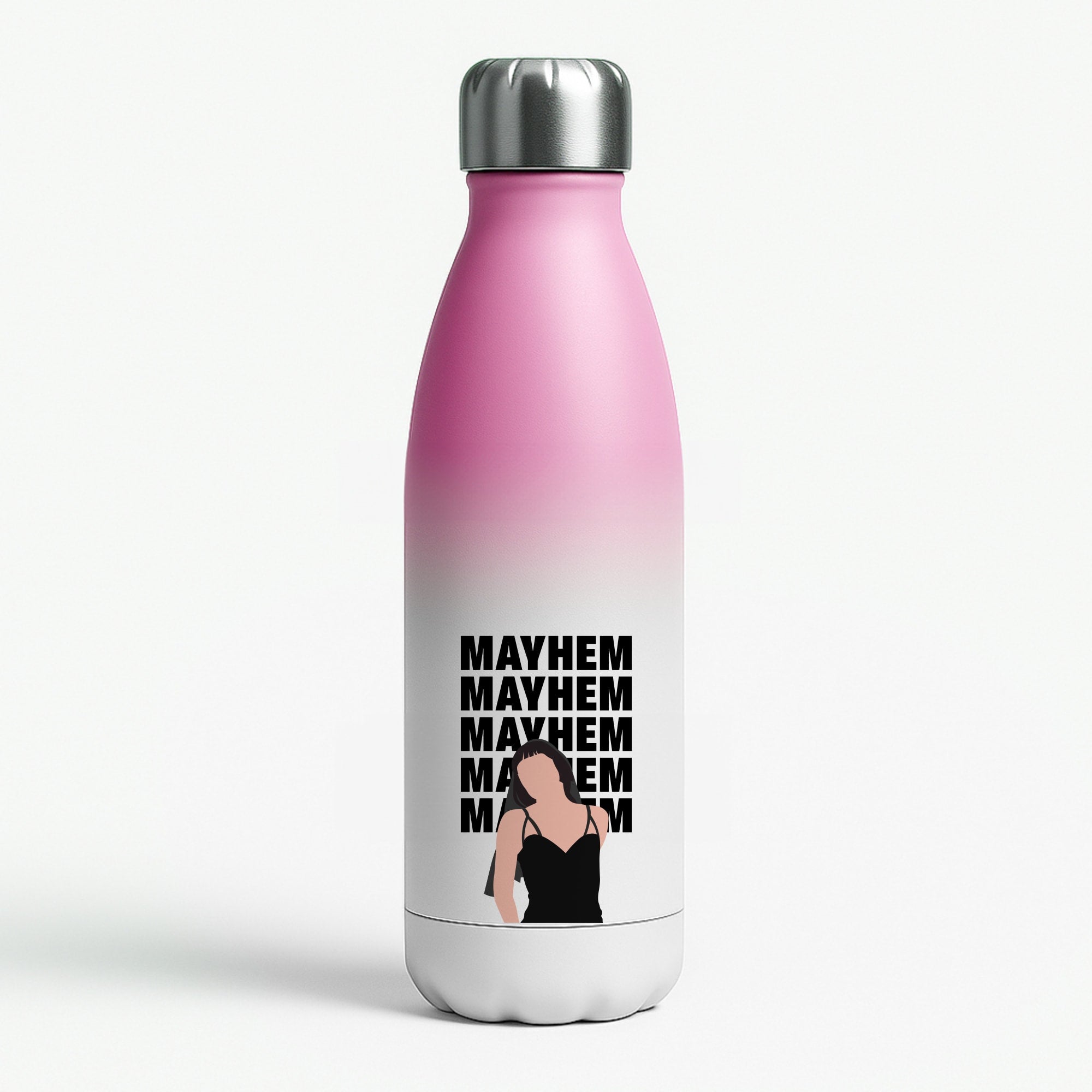 Neon Green Mayhem Pink Water Bottle