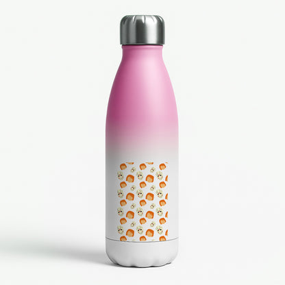 Chucky And Jason Pattern - Halloween Pink Water Bottle