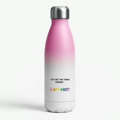 I Am Not - Pride Pink Water Bottle