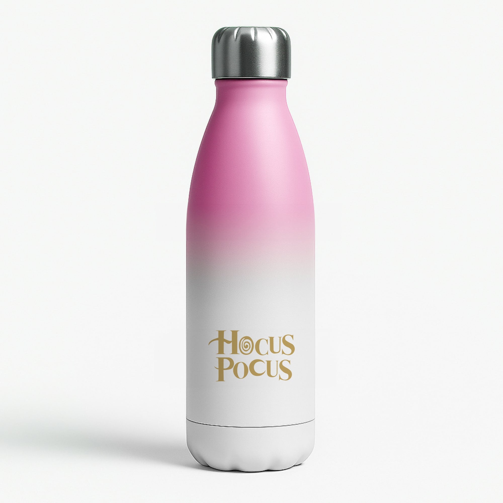 Text - Hocus Halloween Pink Water Bottle