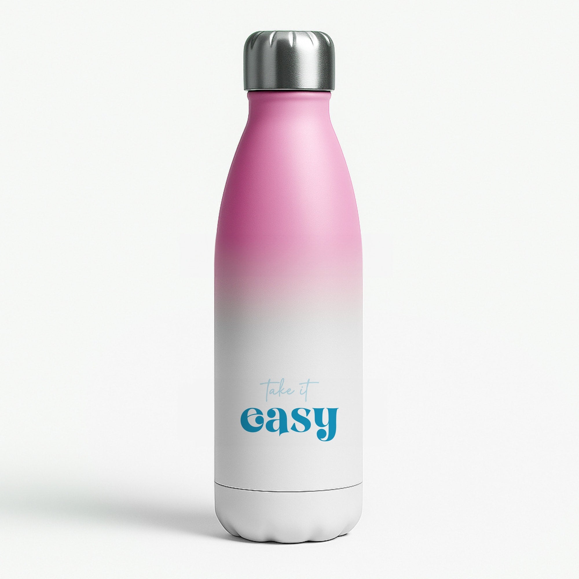 Take It Easy  Pink Water Bottle