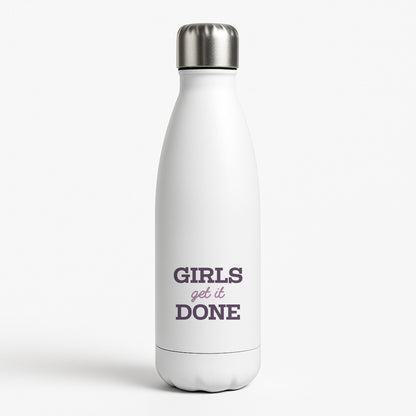 Girls Get It Done  White Water Bottle