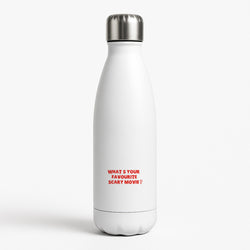 What's Your Favourite Scary Movie - Scream White Water Bottle