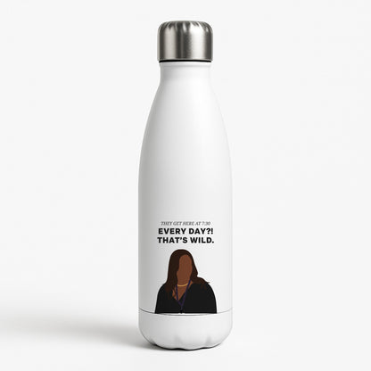 Every Day?! That's Wild White Water Bottle