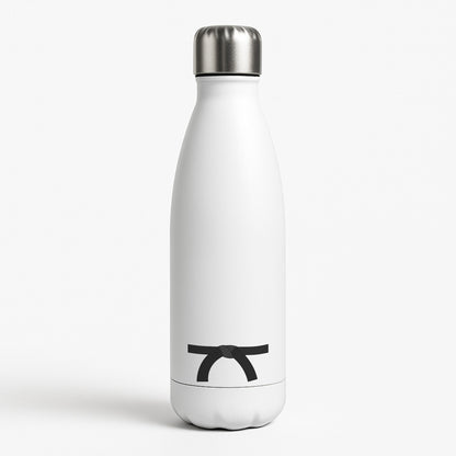 Black Belt White Water Bottle