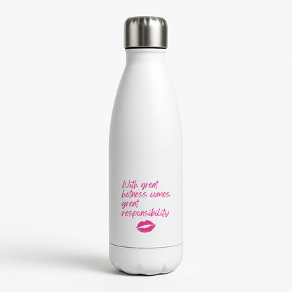 With Great Hotness  White Water Bottle
