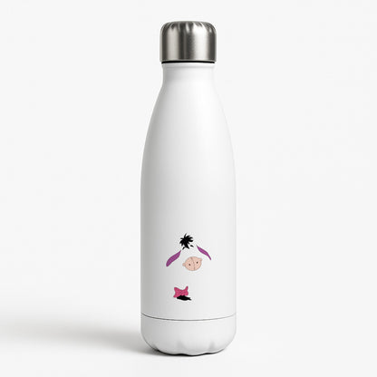 Faceless Donkey White Water Bottle
