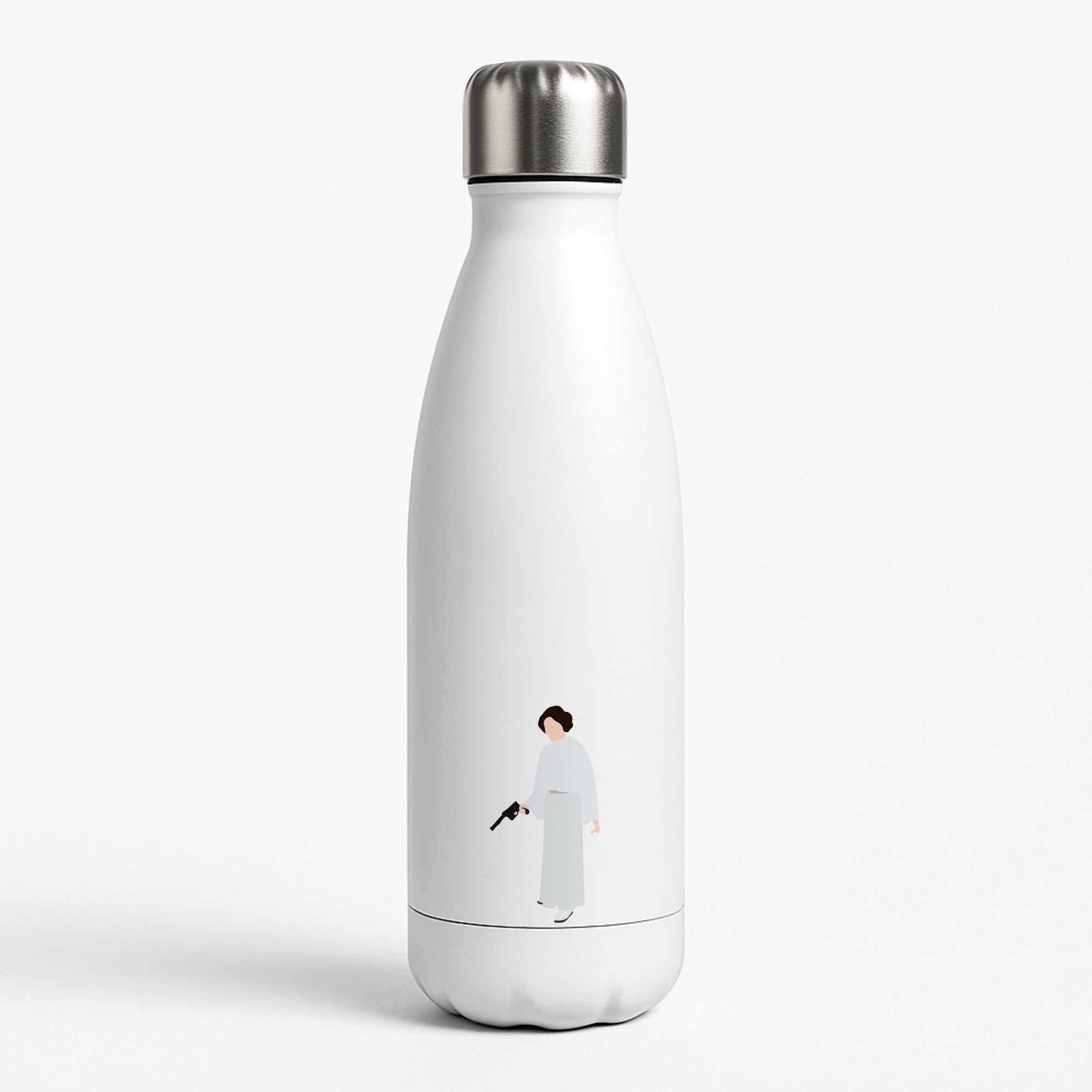 Leia Faceless With Gun Water Bottle