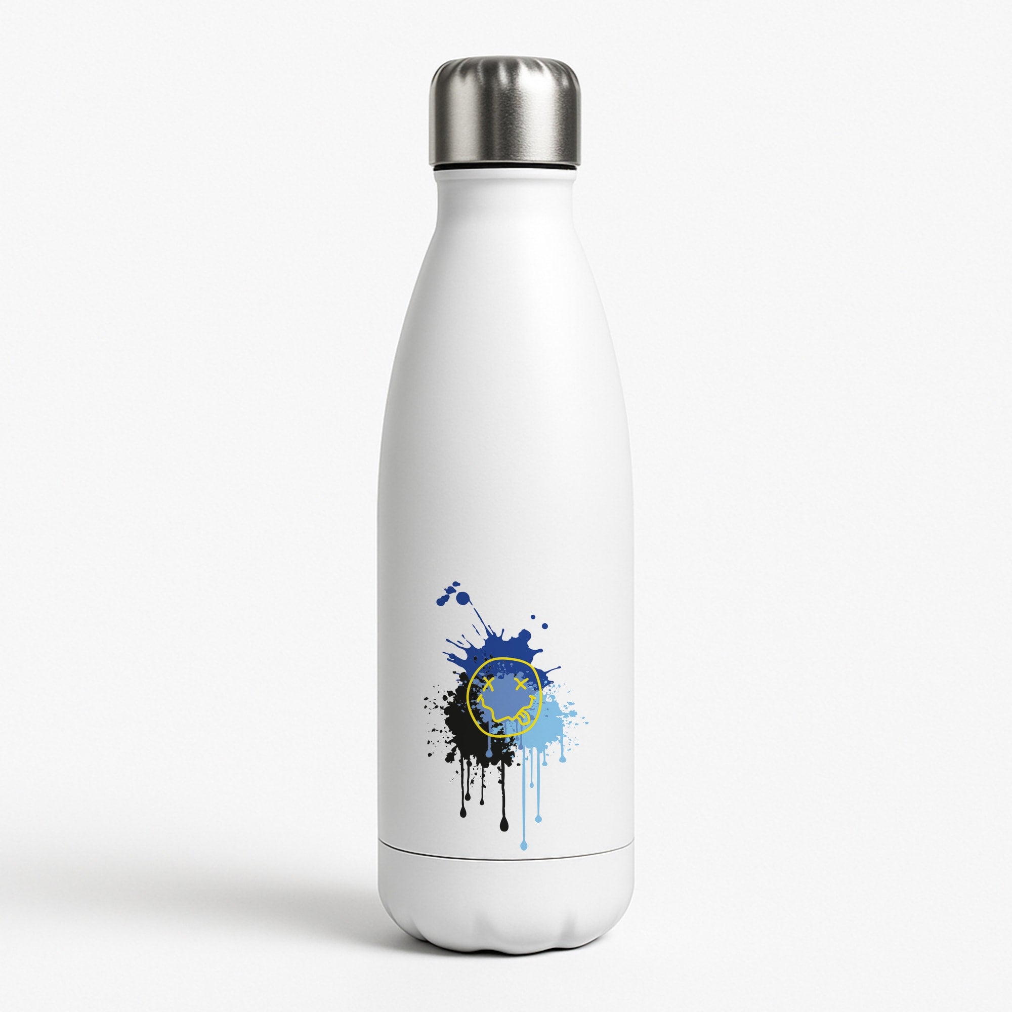 Blue Graffiti - Skate Aesthetic  White Water Bottle