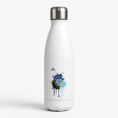 Blue Graffiti - Skate Aesthetic  White Water Bottle