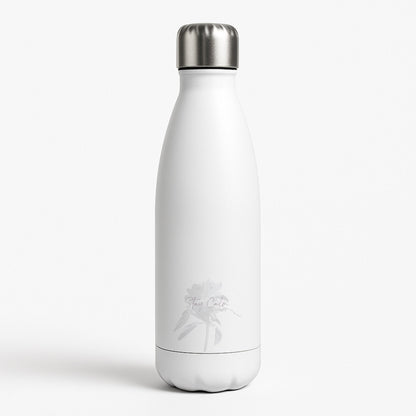 Mauve Stay Calm White Water Bottle