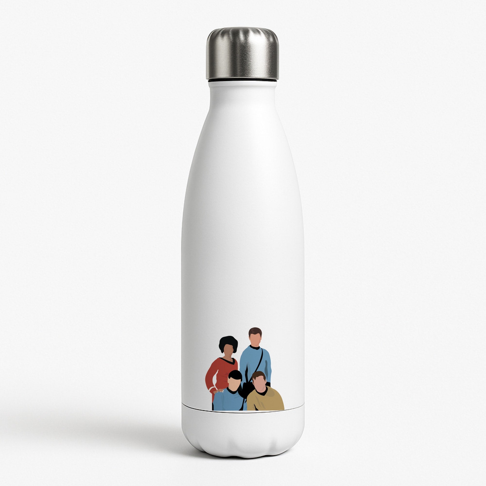 Characters White Water Bottle