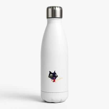 Mouse Eating White Water Bottle