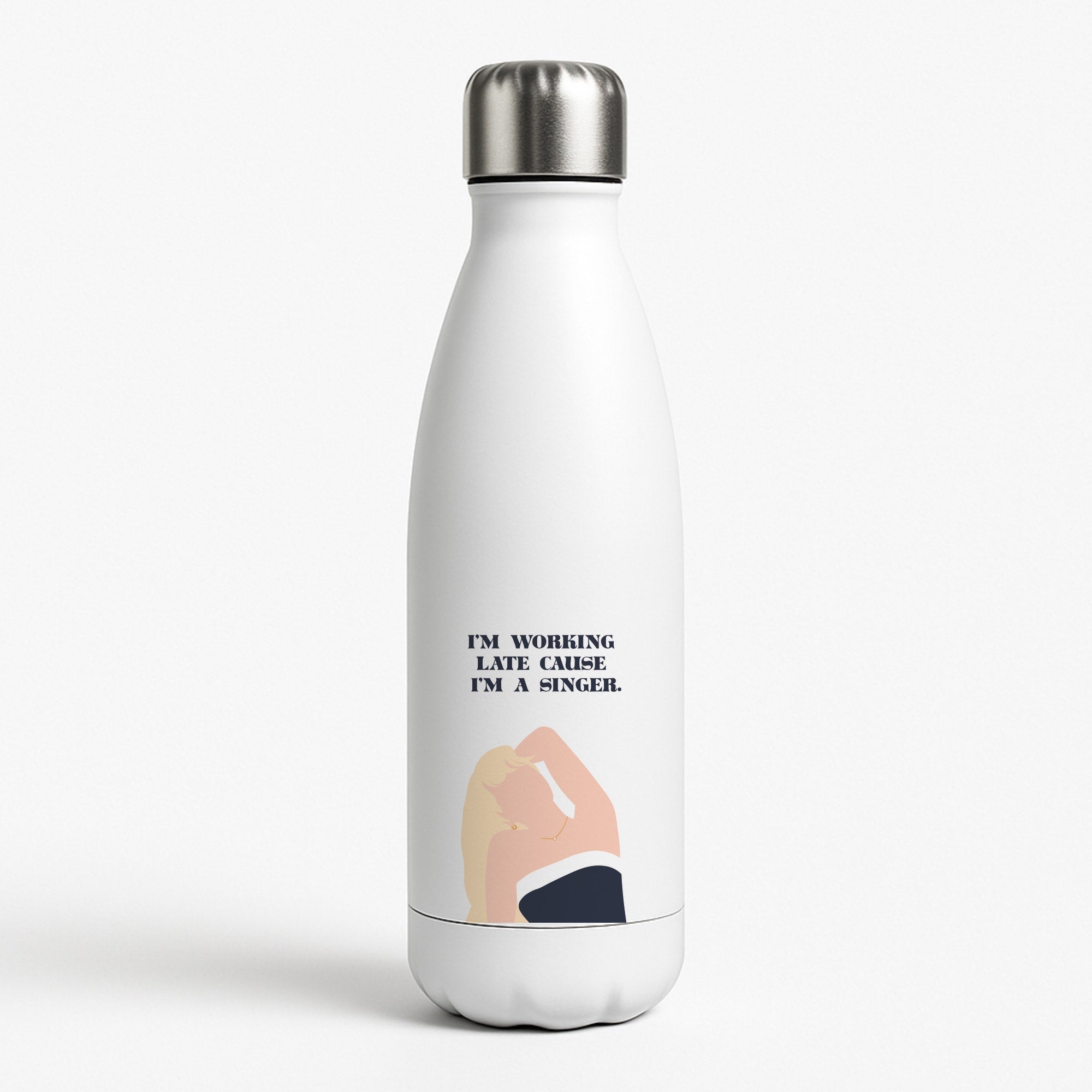I'm Working Late Cause I'm A Singer Water Bottle