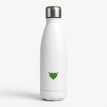 Green Ogre Heart White Water Bottle