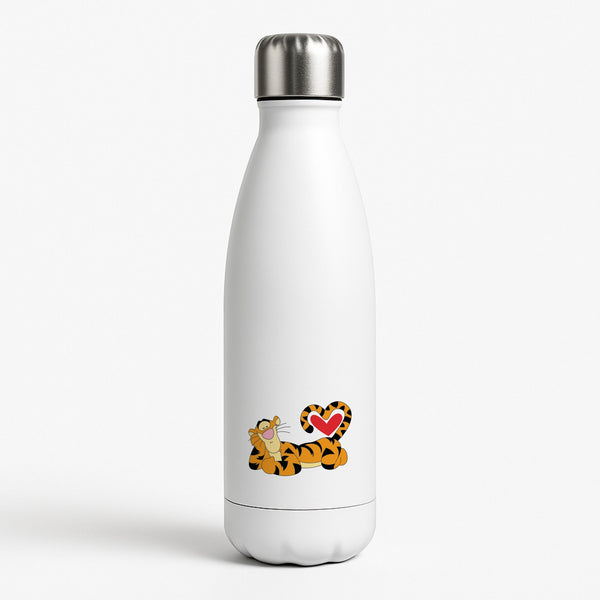 Tiger Valentine's White Water Bottle