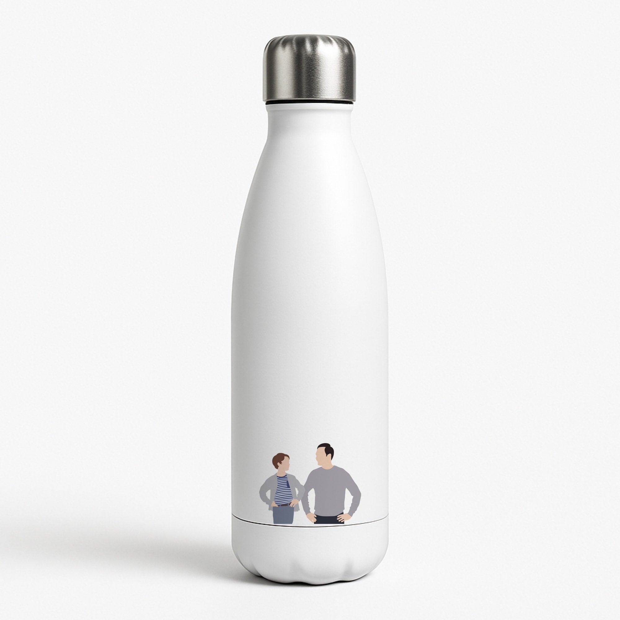 Big And Little Sheldon - Sheldon White Water Bottle