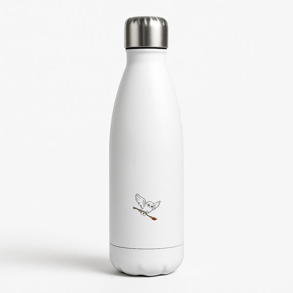 Messenger Owl Hedwig White Water Bottle