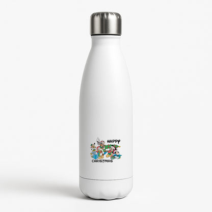 Fairytale Happy Christmas White Water Bottle