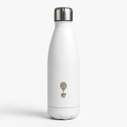 House Up White Water Bottle
