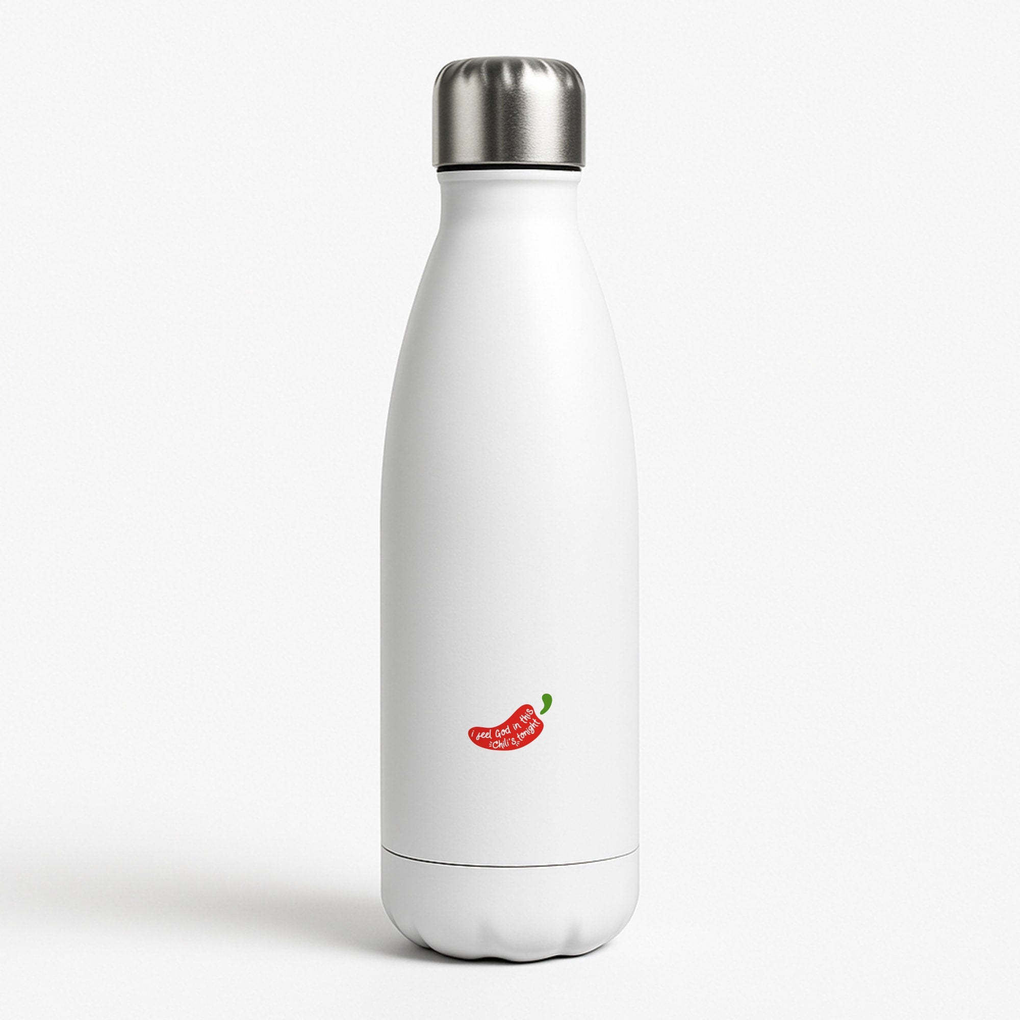 I Feel God In This Chilli's Tonight White Water Bottle