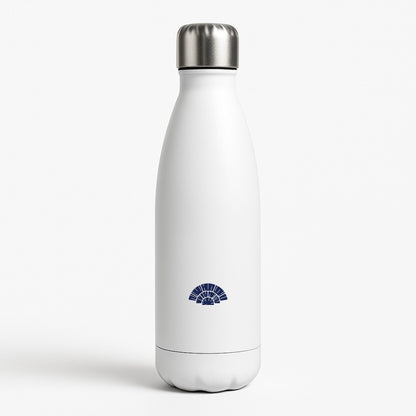 Blue Design White Water Bottle
