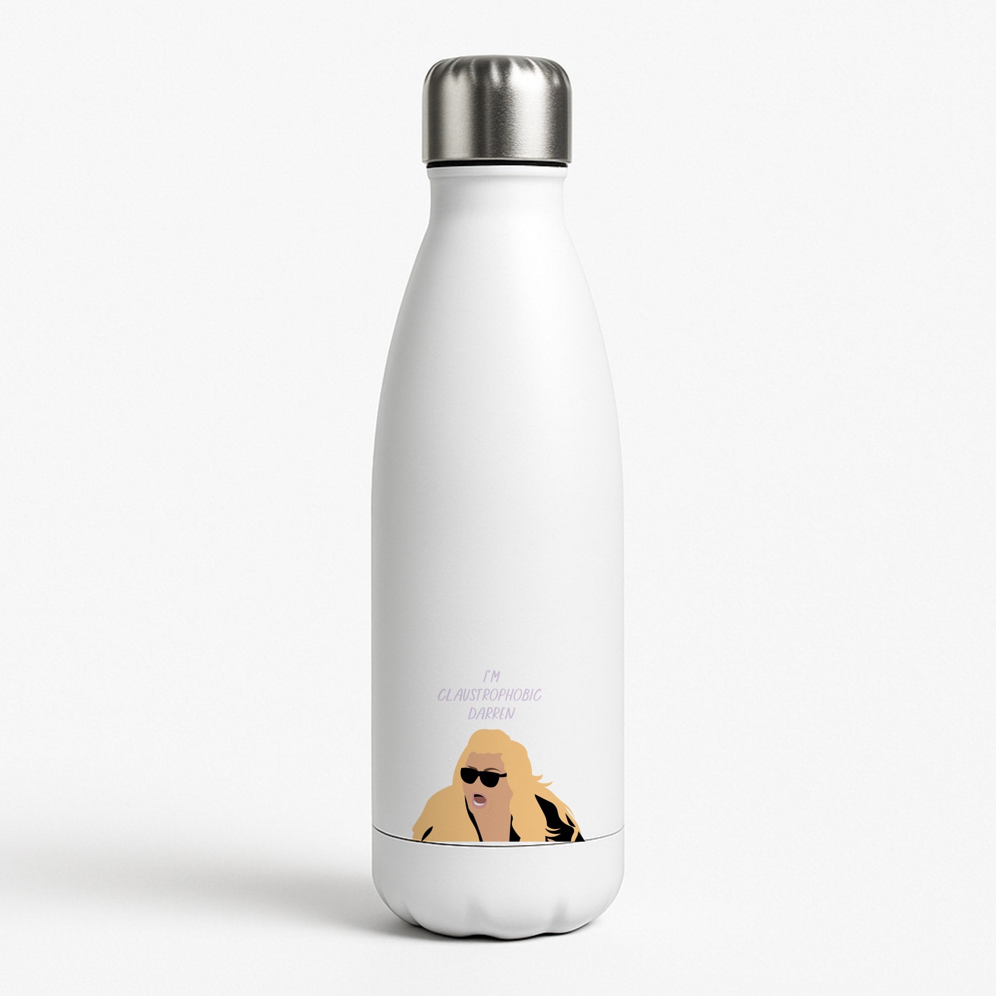 I'm Claustrophobic Darren - British Pop Culture Water Bottle