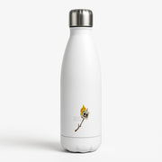 Stay Mello White Helmet DJw - White Helmet DJ Water Bottle 1
