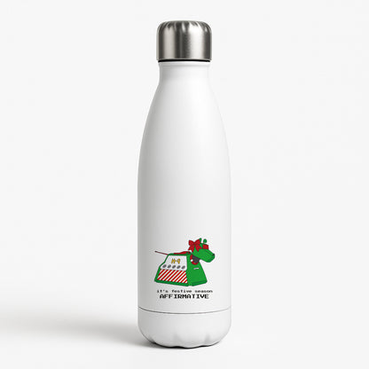 K9 Festive Season - Doctor Who White Water Bottle