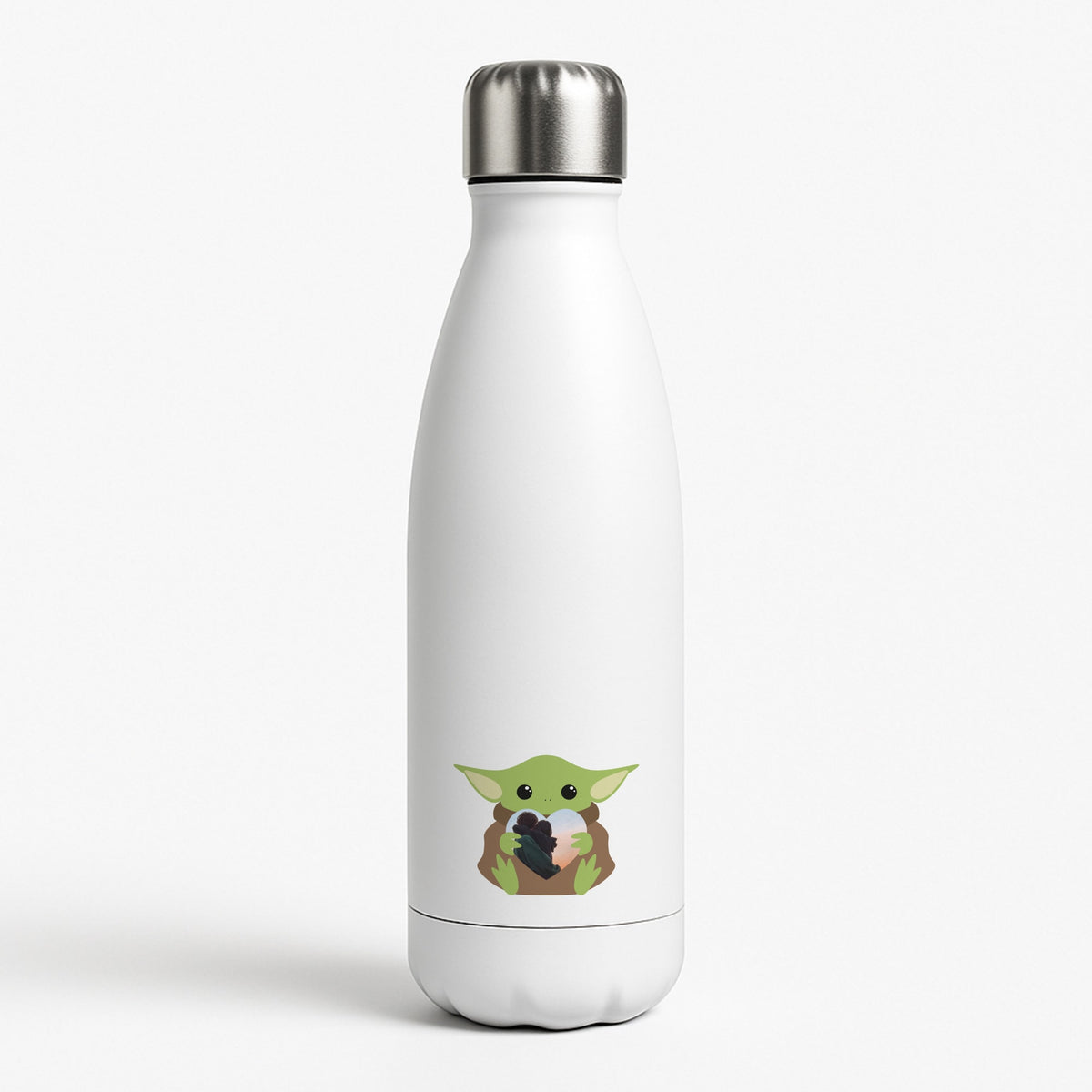 Baby Yoda - Personalised Couples Water Bottle